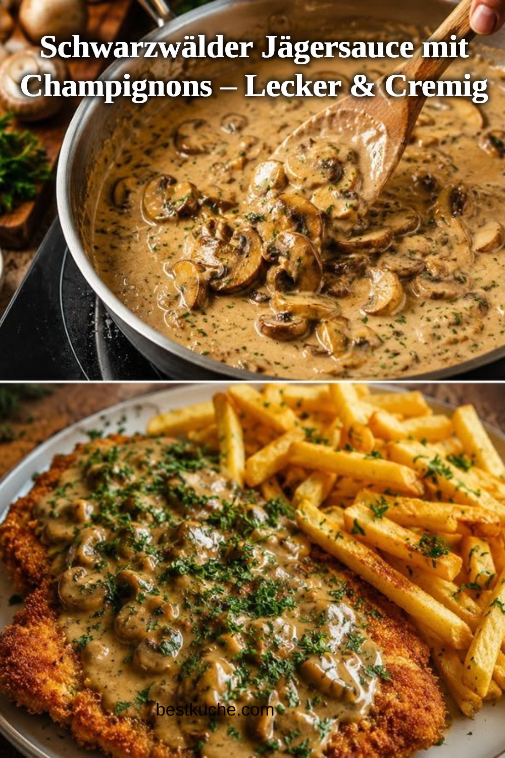 Schwarzwälder Jägersauce mit Champignons – Lecker & Cremig