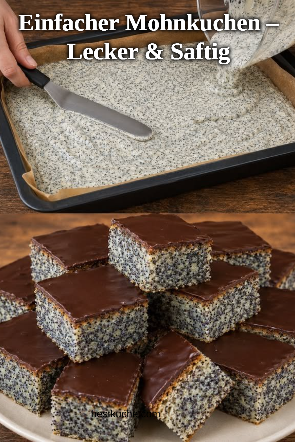 Einfacher Mohnkuchen – Lecker & Saftig