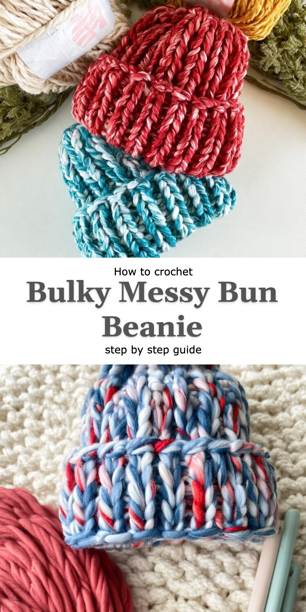 Bulky Messy Bun Beanie