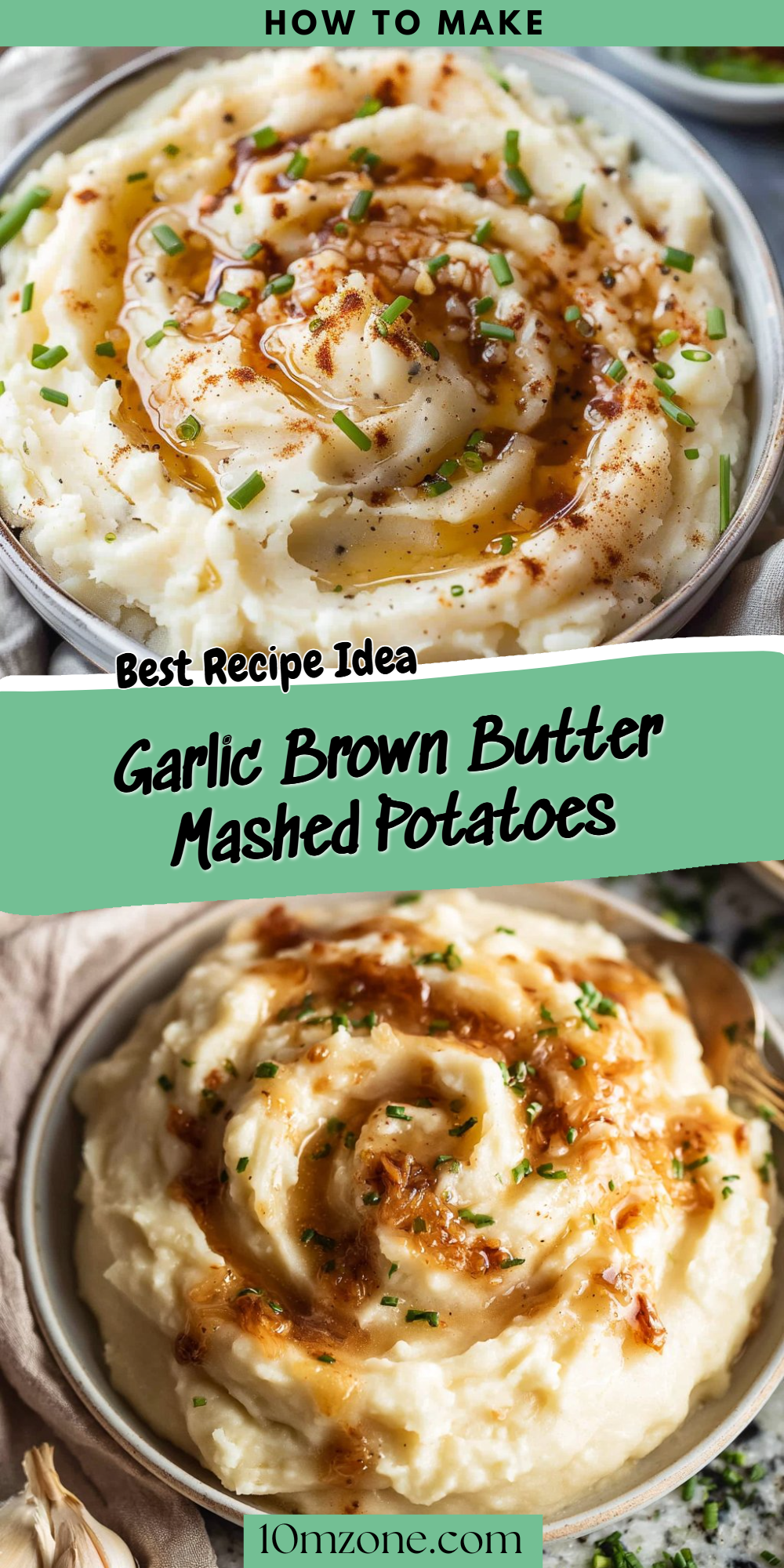 Garlic Brown Butter Mashed Potatoes