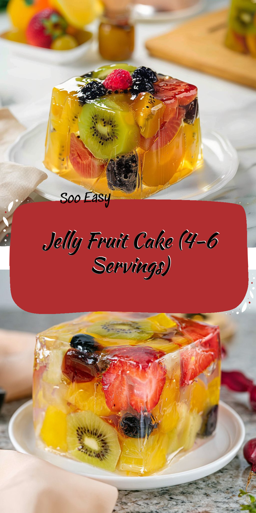 Jelly Fruit Cake (4-6 Servings)