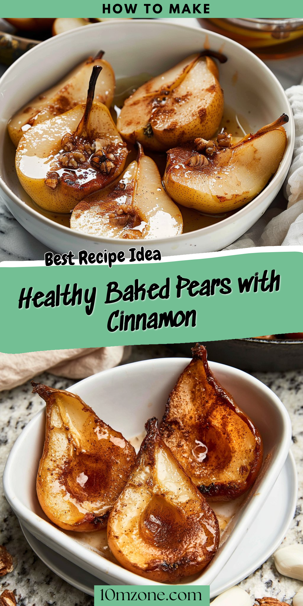 Healthy Baked Pears with Cinnamon