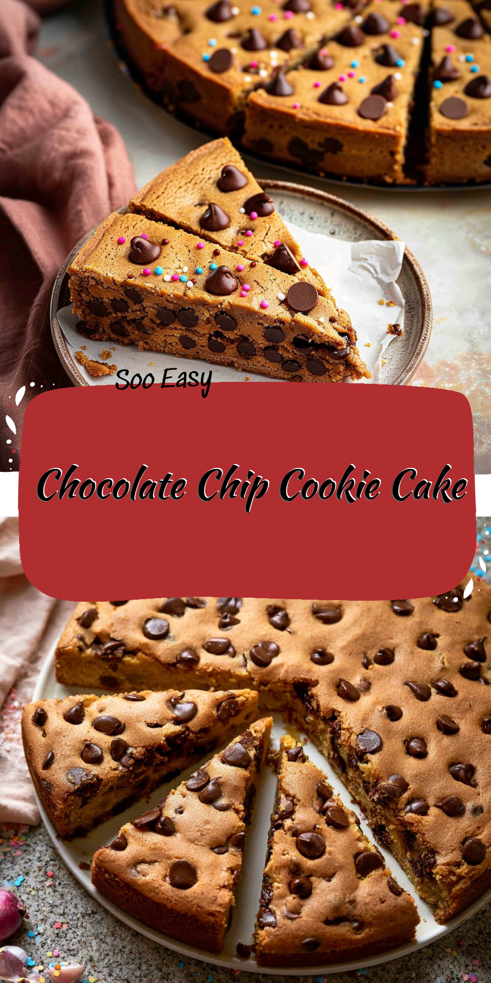 Chocolate Chip Cookie Cake