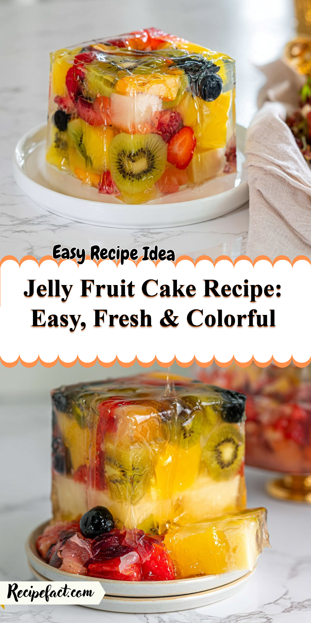Jelly Fruit Cake Recipe: Easy, Fresh & Colorful