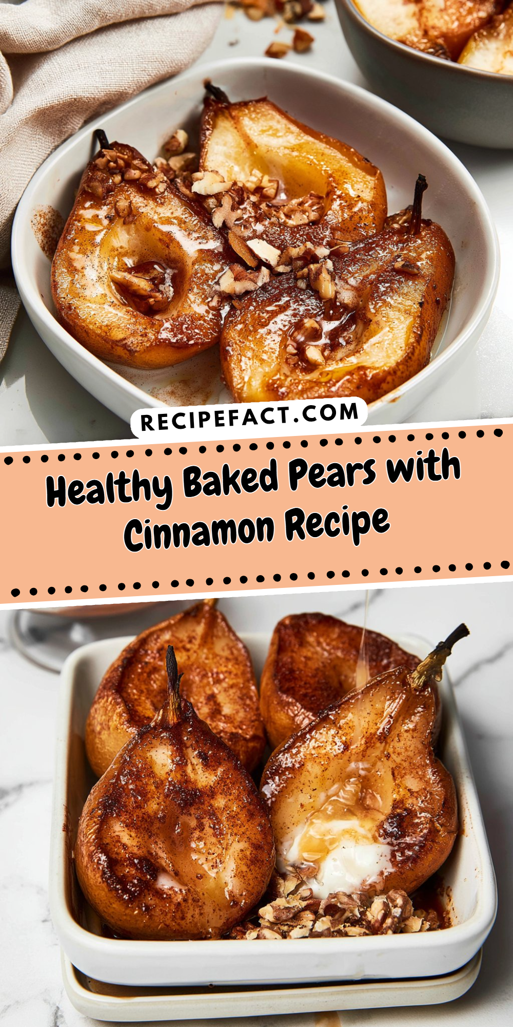 Healthy Baked Pears with Cinnamon Recipe