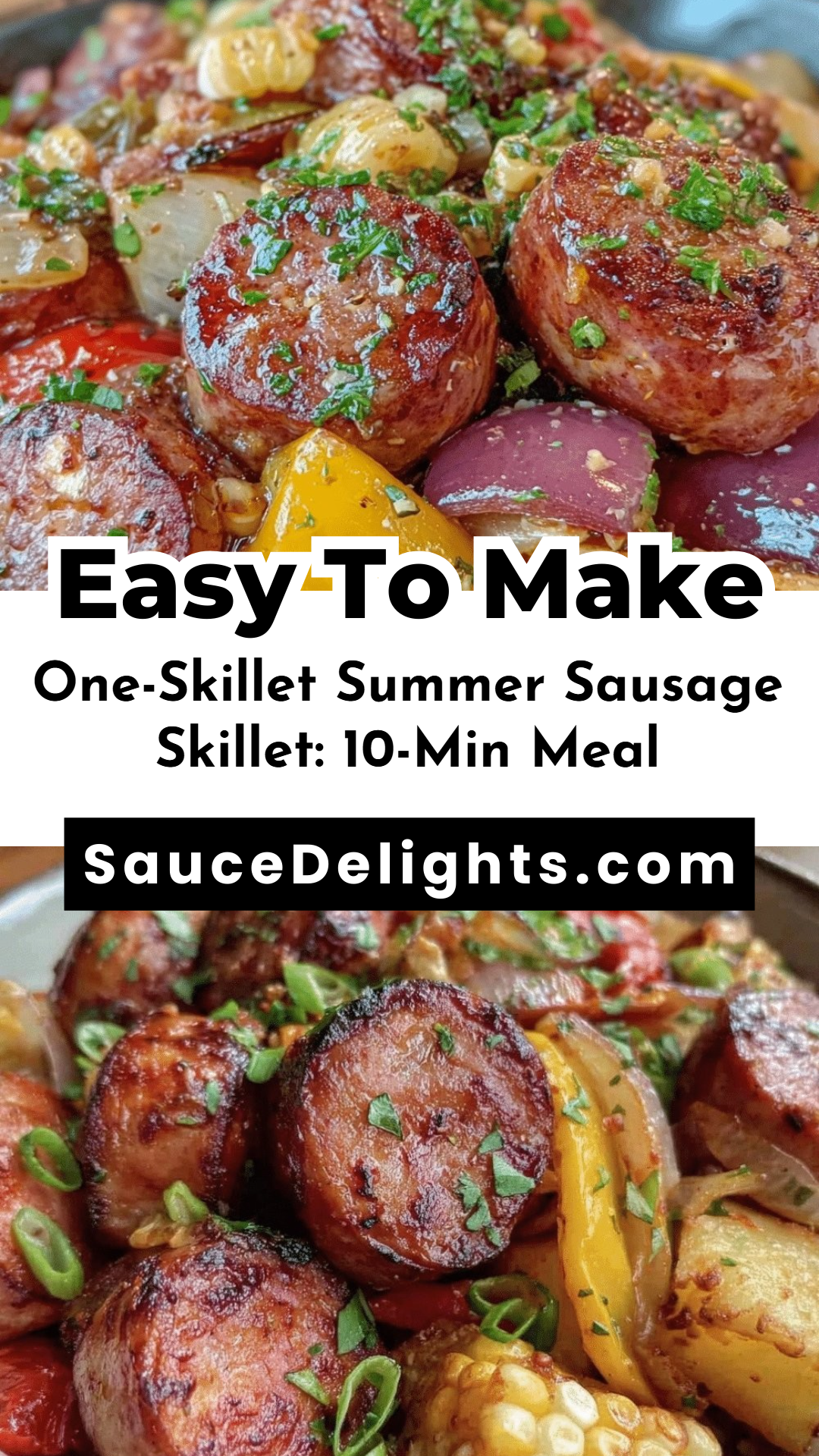 One-Skillet Summer Sausage Skillet: 10-Min Meal