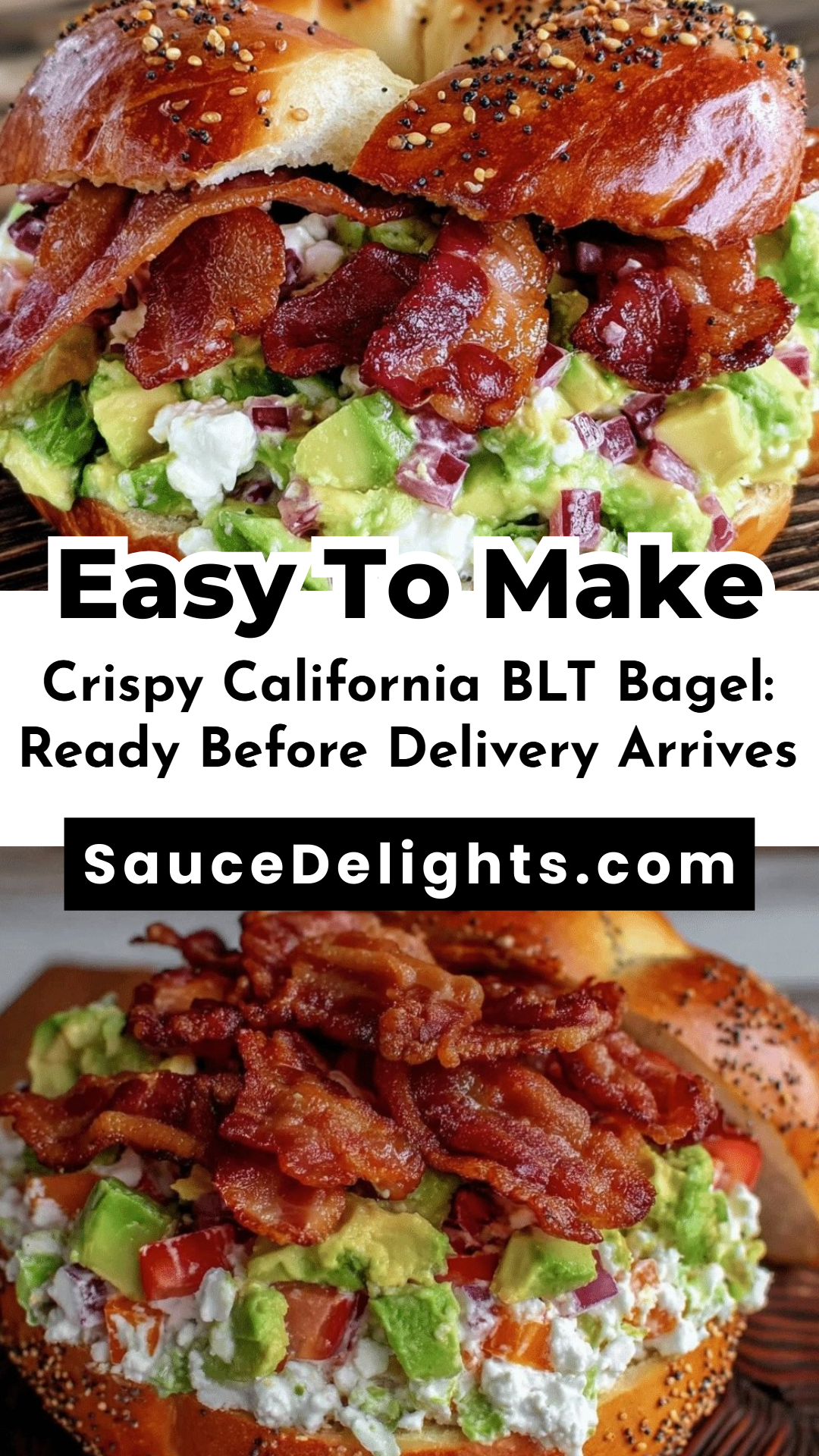 Crispy California BLT Bagel: Ready Before Delivery Arrives