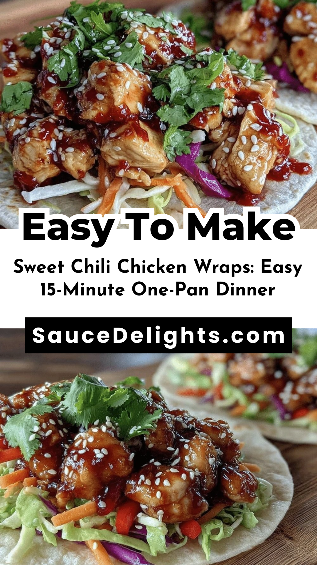Sweet Chili Chicken Wraps: Easy 15-Minute One-Pan Dinner