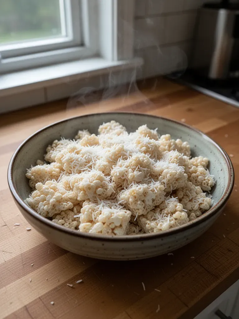 Coconut Rice Krispy Treats