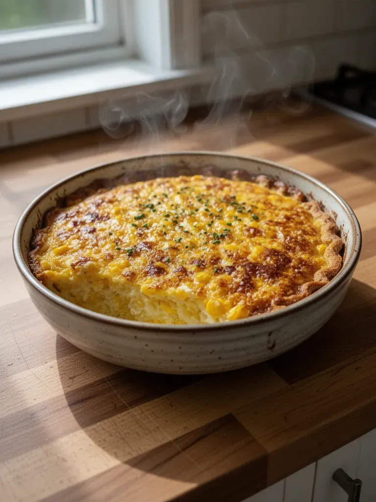 Cheddar Sweet Corn Pie