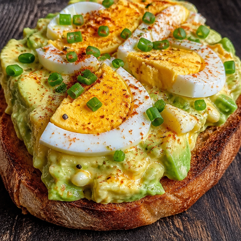 Paprika Avocado Egg Salad Toast