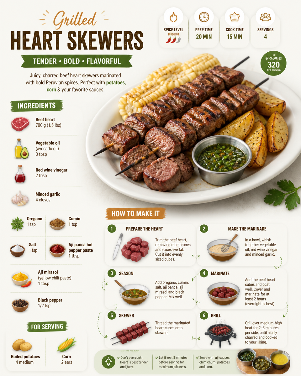 Grilled Heart Skewers
