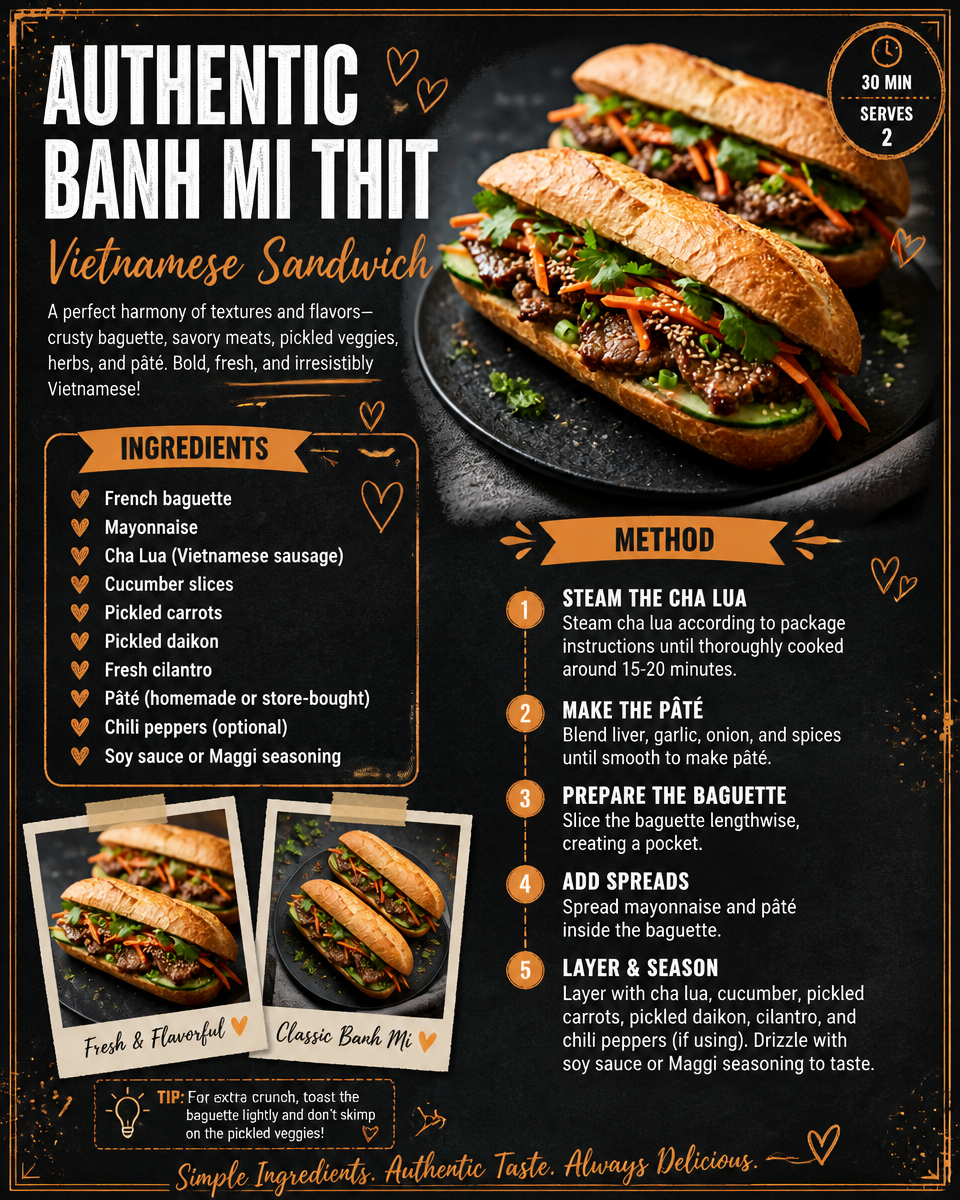 Authentic Pork Banh Mi