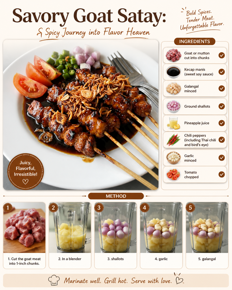 Savory Goat Satay: A Spicy Journey into Flavor Heaven