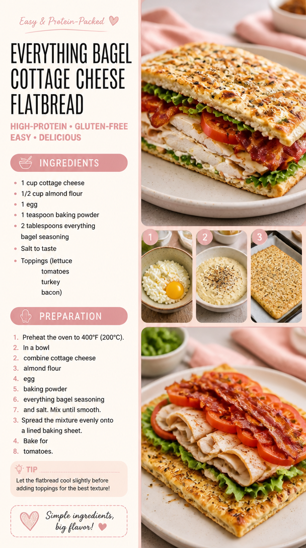 Everything Bagel Cottage Cheese Flatbread
