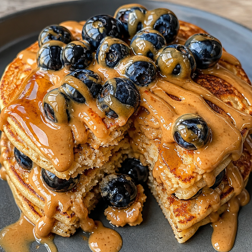 Cottage Cheese Oatmeal Protein Pancakes