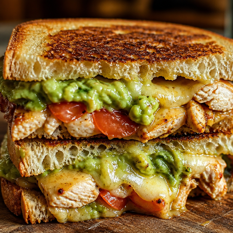 Protein Chicken Avocado Melt Sandwich