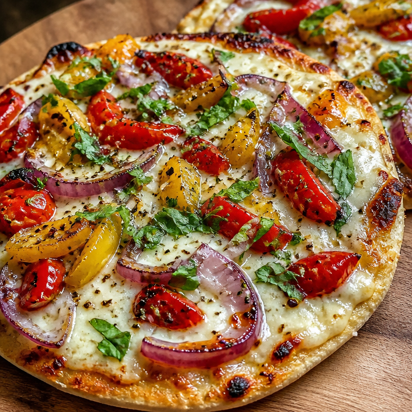 Easy High-Protein Cottage Cheese Flatbread Pizza