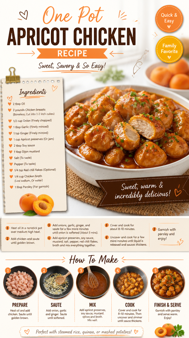 One Pot Apricot Chicken Recipe