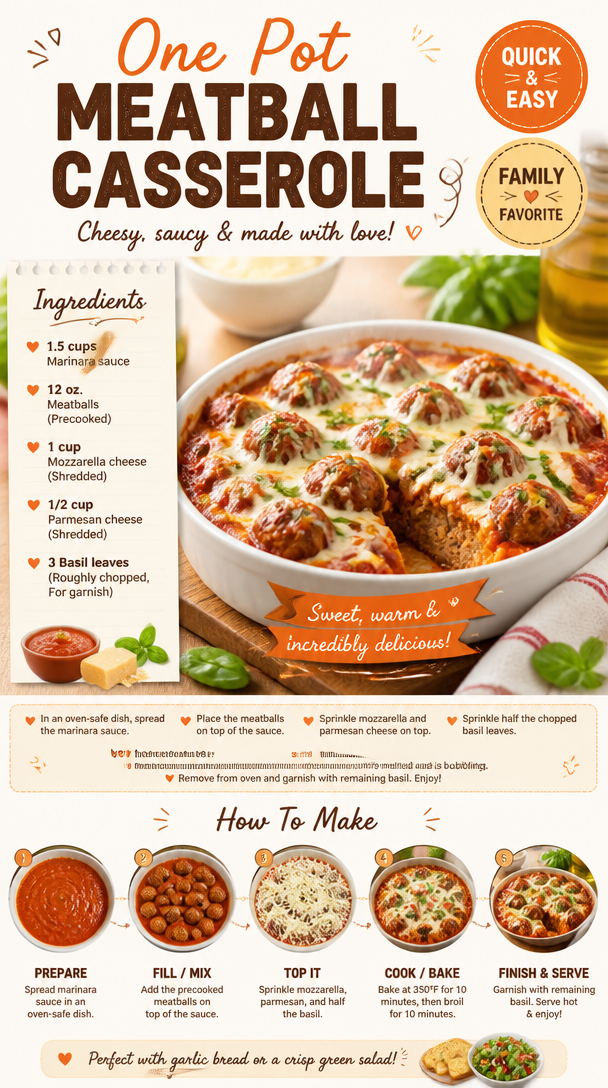 One Pot Meatball Casserole