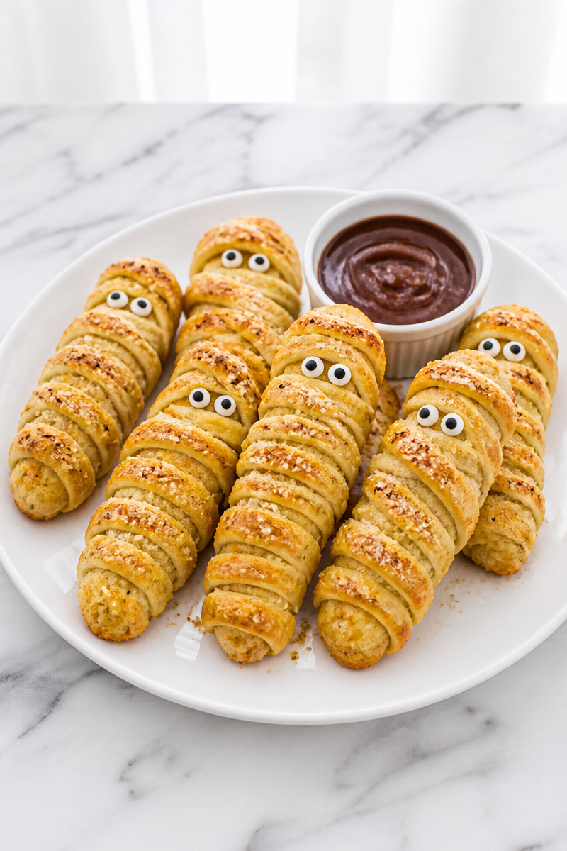 Crispy Baked Mummy Chicken Tender