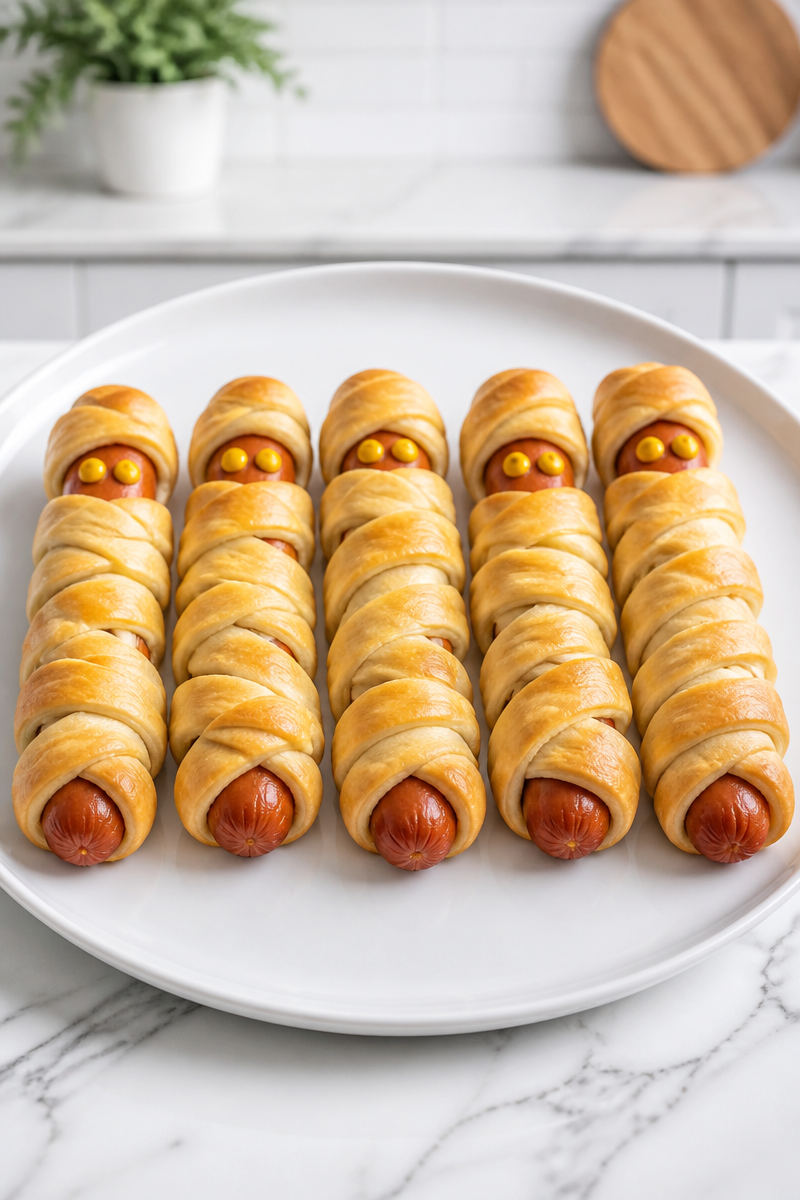 Classic Halloween Mummy Hot Dog