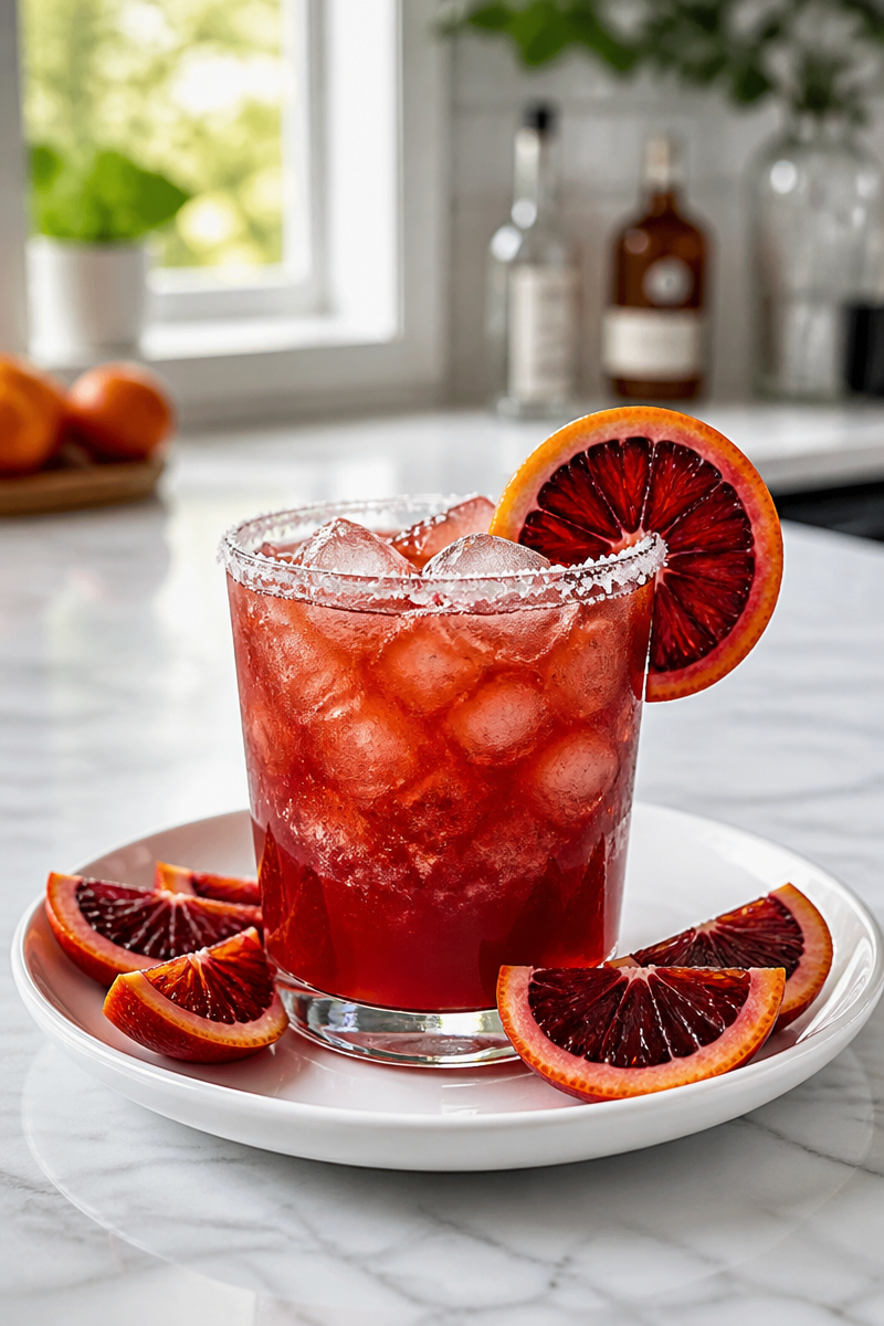 Bloody Vampire Bite Margarita Cocktail