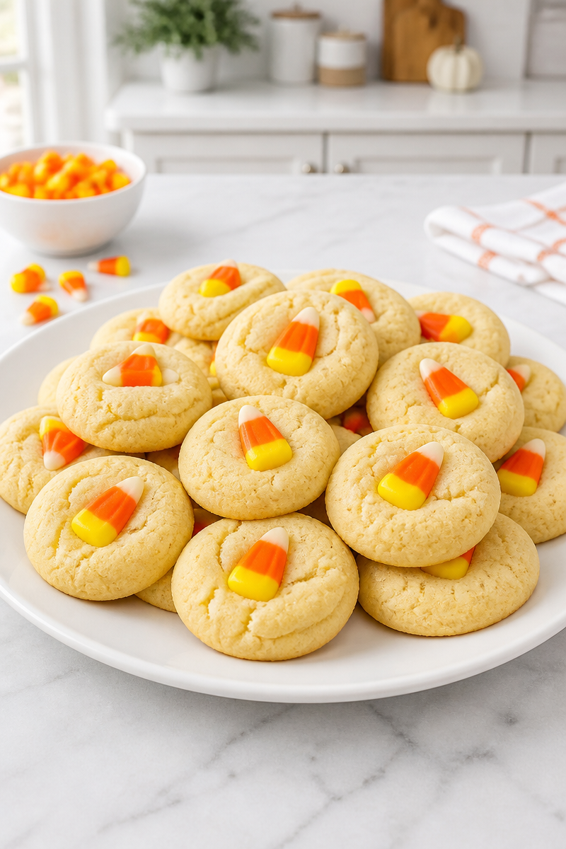 Halloween Candy Corn Sugar Cookie