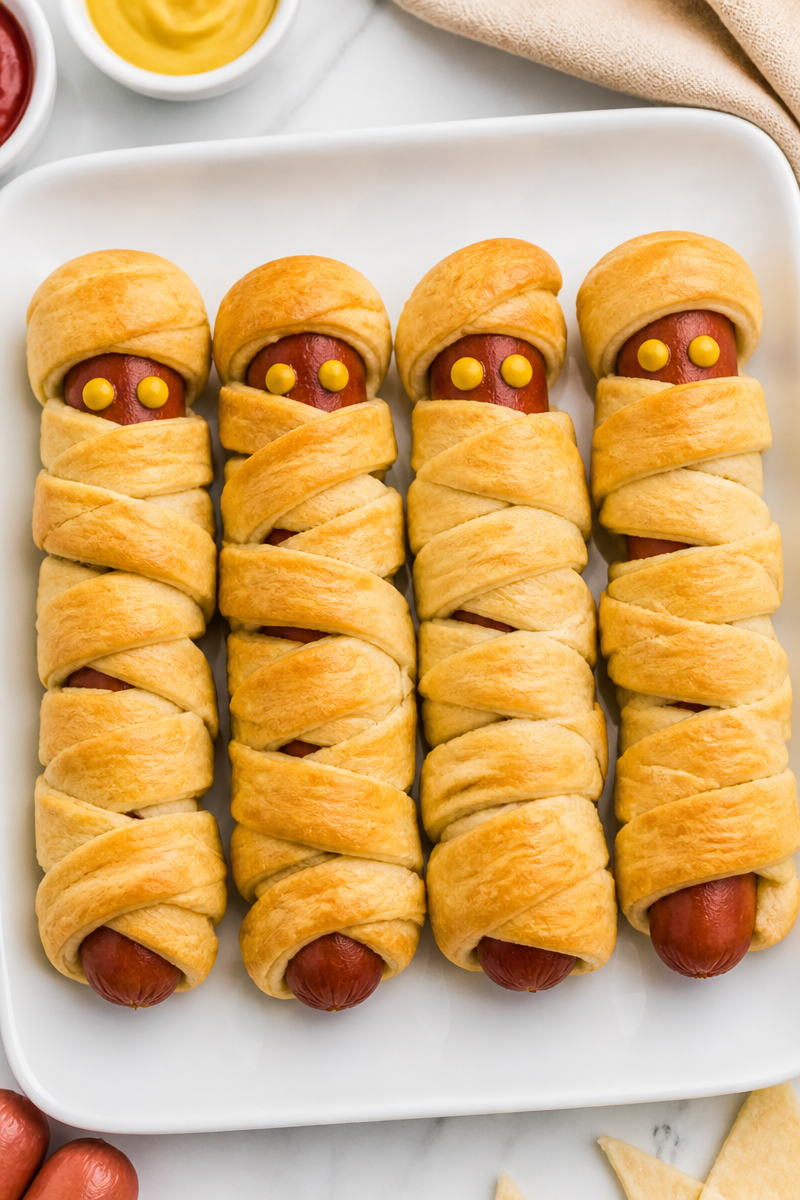 Classic Halloween Mummy Hot Dog