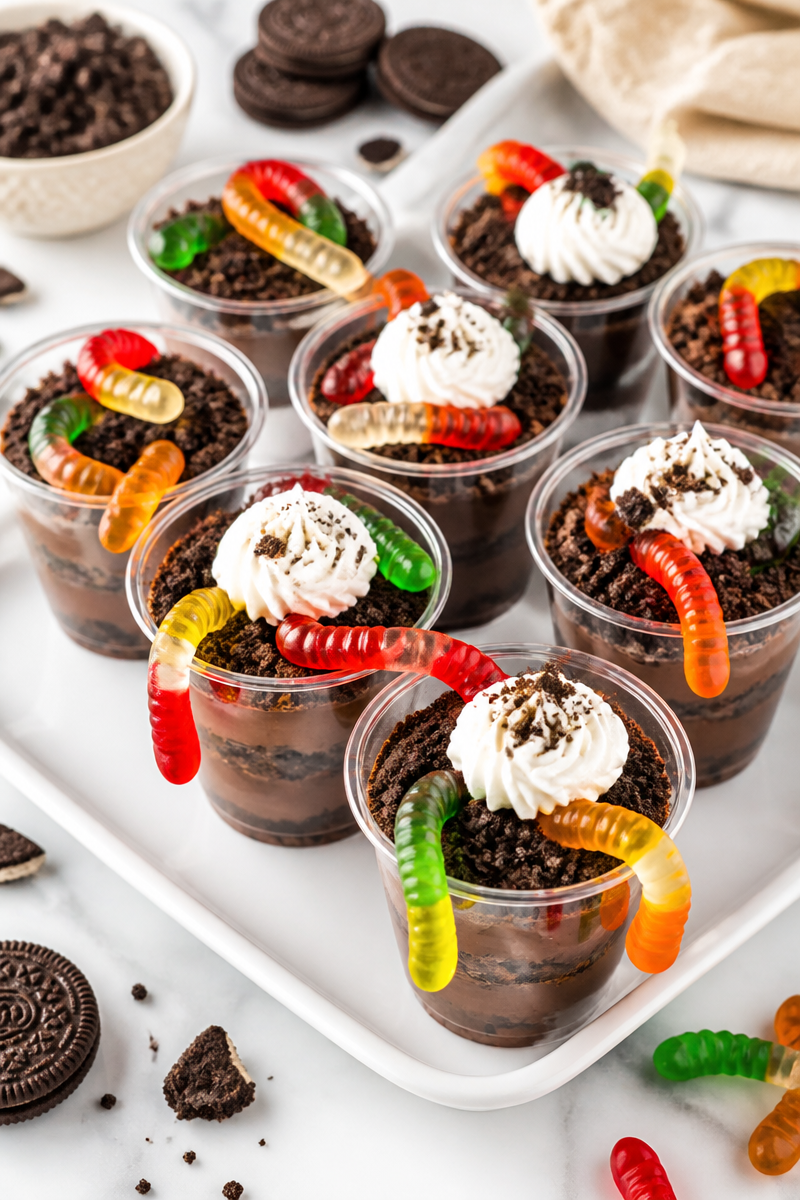 Gummy Worm Chocolate Dirt Cup