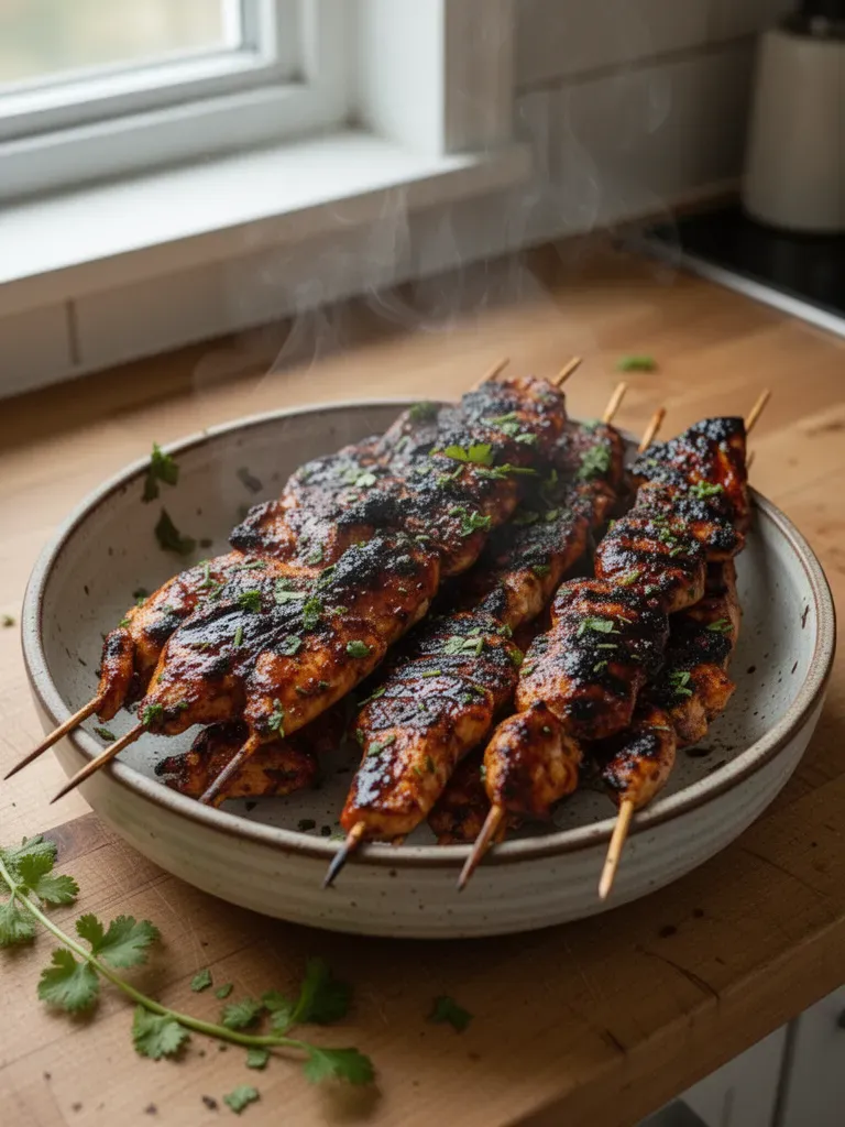 Honey Chipotle Grilled Chicken Skewers