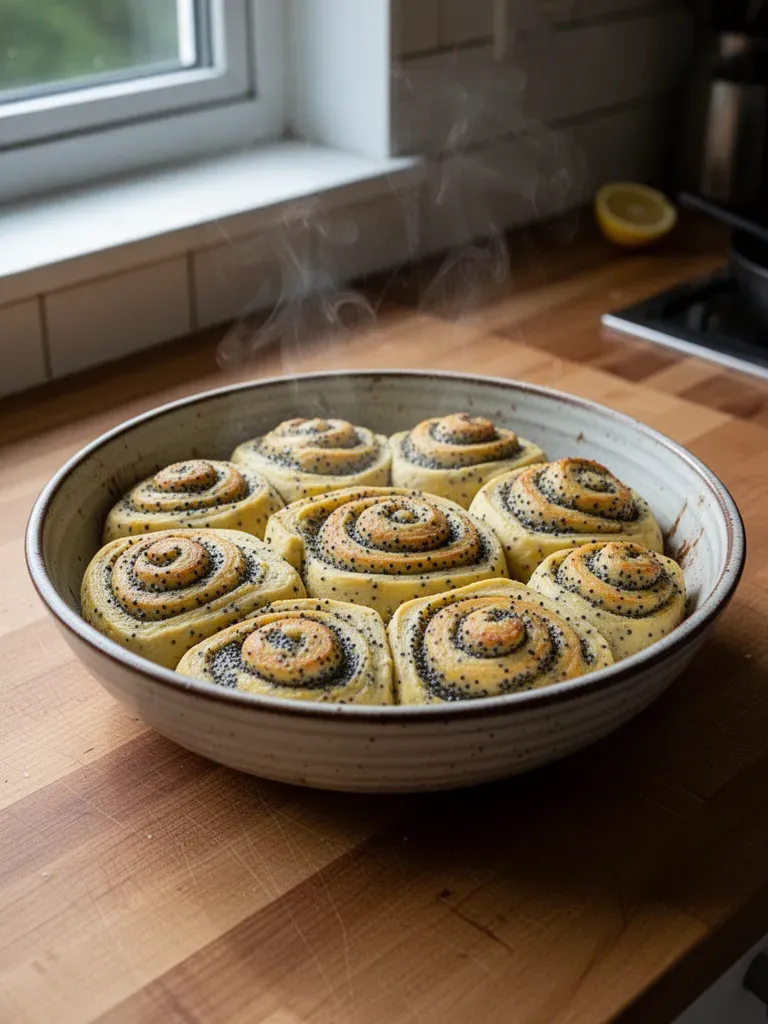Lemon Poppyseed Rolls
