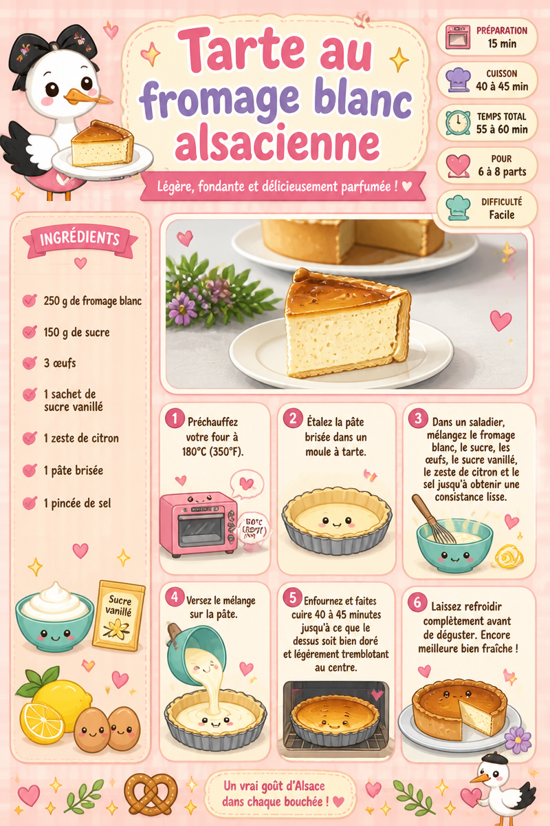 Tarte au fromage blanc alsacienne