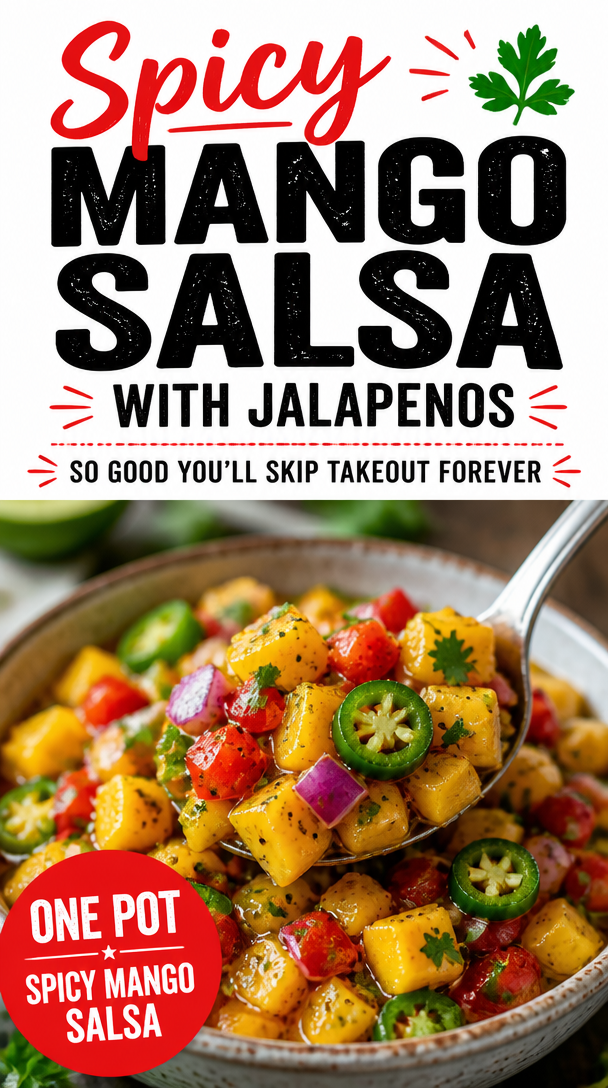 Spicy Mango Salsa with Jalapenos