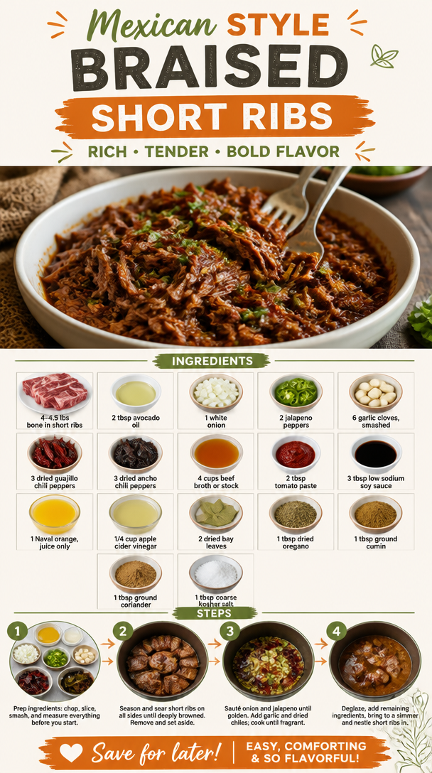 Mexican Style Braised Short Ribs