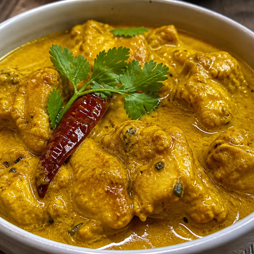 Poulet au Curry et Lait de Coco au Air Fryer