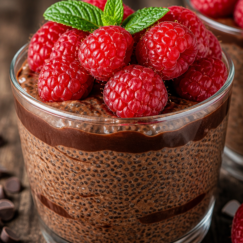 Pudding au chocolat et graines de chia