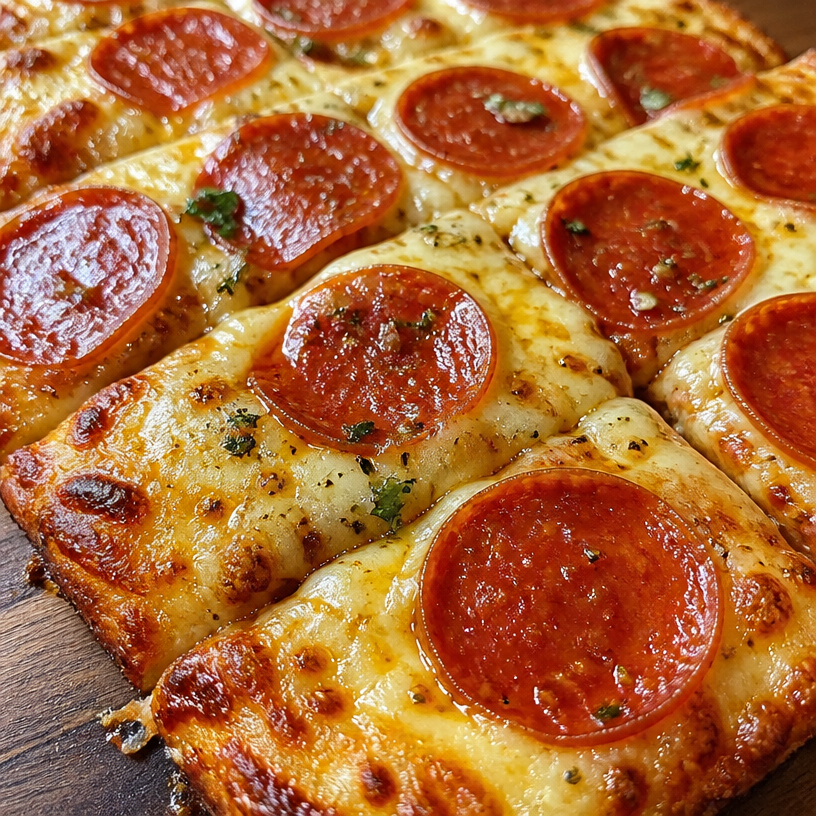 Cottage Cheese Crust Pizza Bake