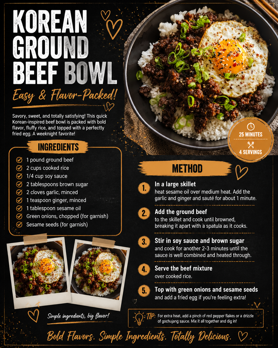 Korean Ground Beef Bowl