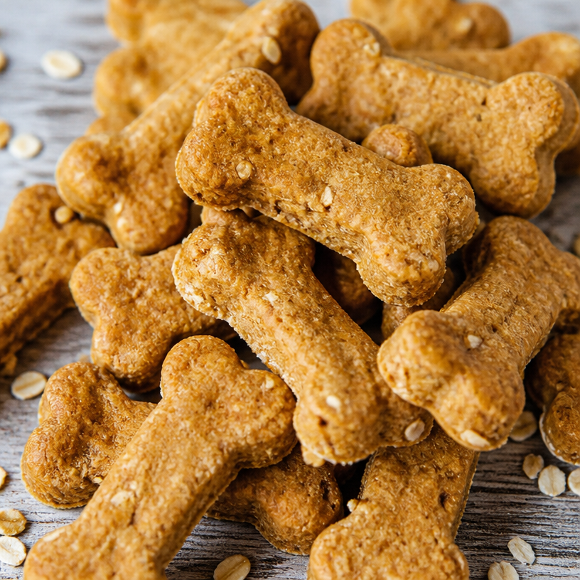 Peanut Butter Banana Dog Treats