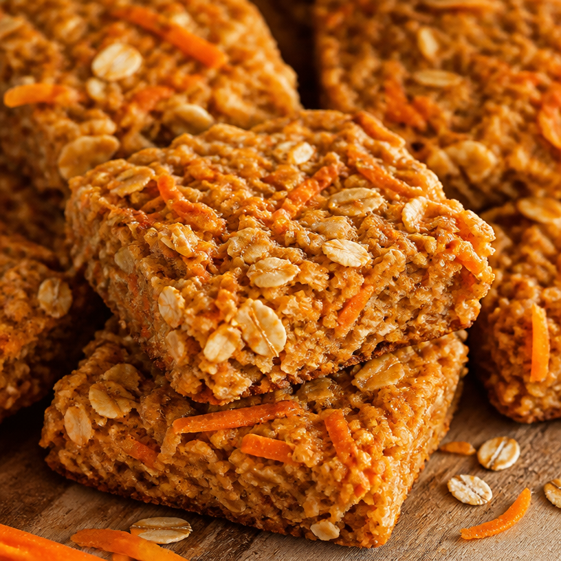 Healthy Homemade Carrot & Oat Bars