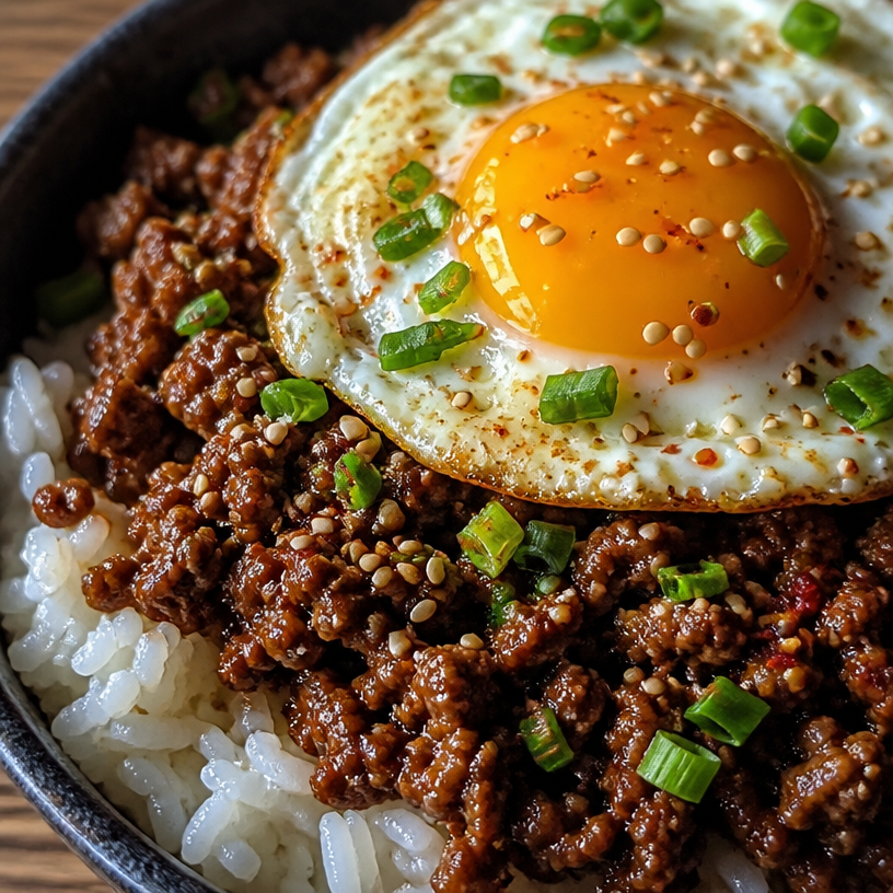 Korean Ground Beef Bowl