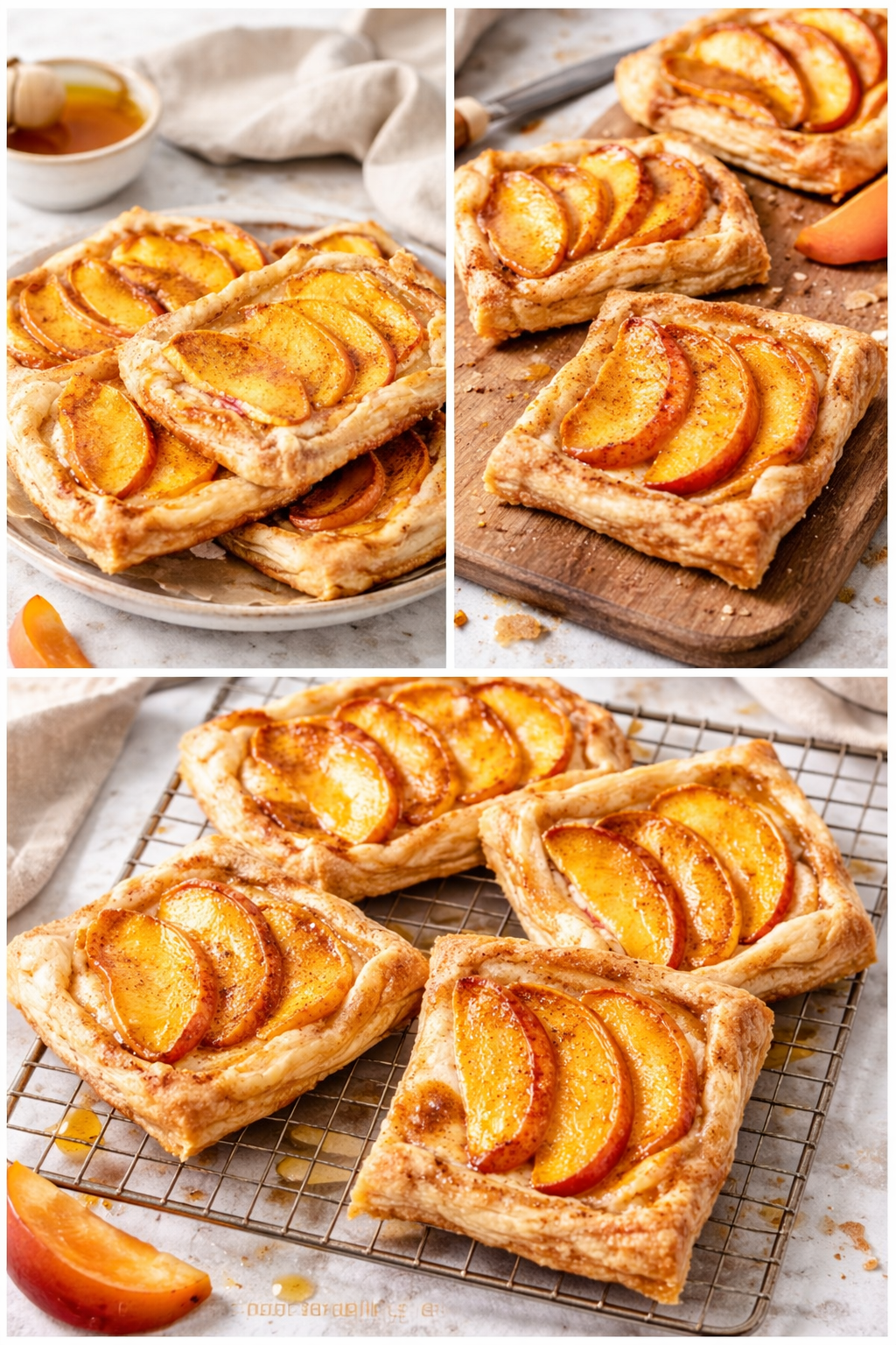 Mini Peach and Cream Cheese Tarts