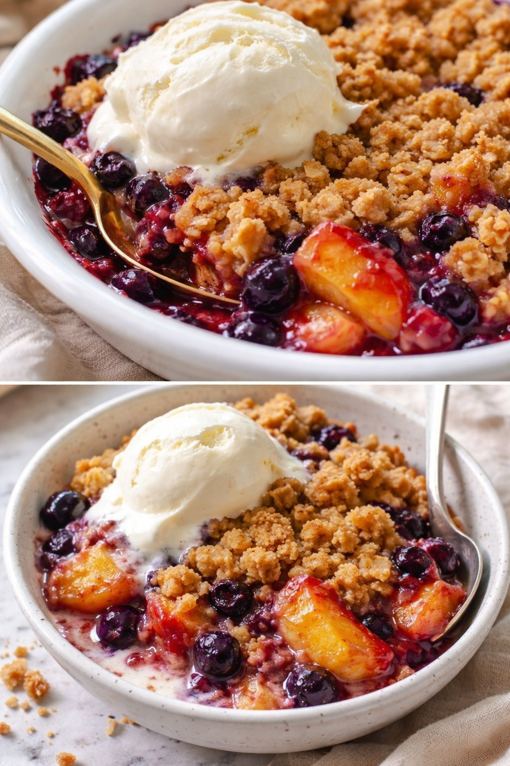 Blueberry Peach Crisp