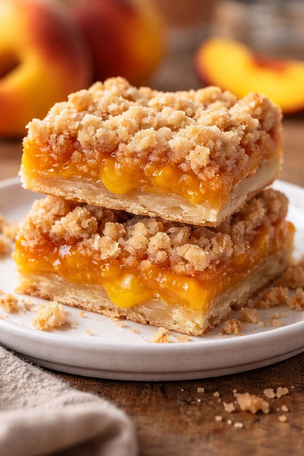 Peach Crumb Bars