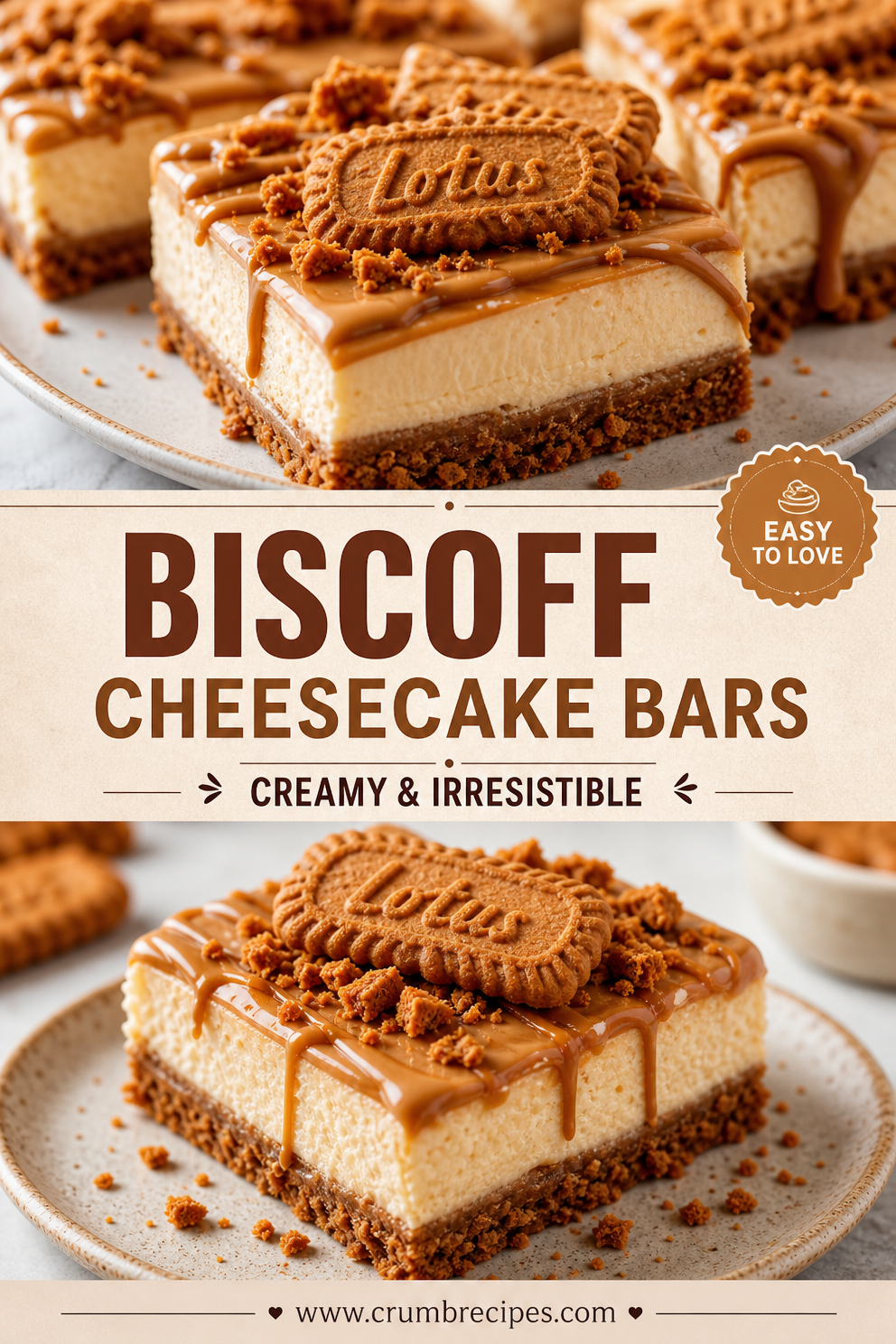 Biscoff Cookie Butter Cheesecake Bars: Irresistible Recipe