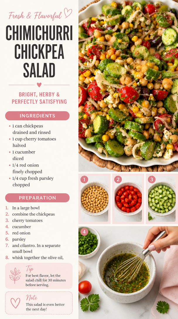 Chimichurri Chickpea Salad