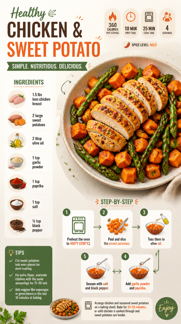Healthy Chicken and Sweet Potato