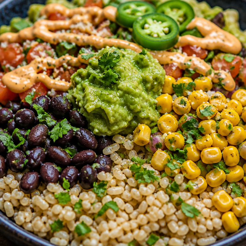 30g Protein Vegan Burrito Bowl (10-Minute Dinner)