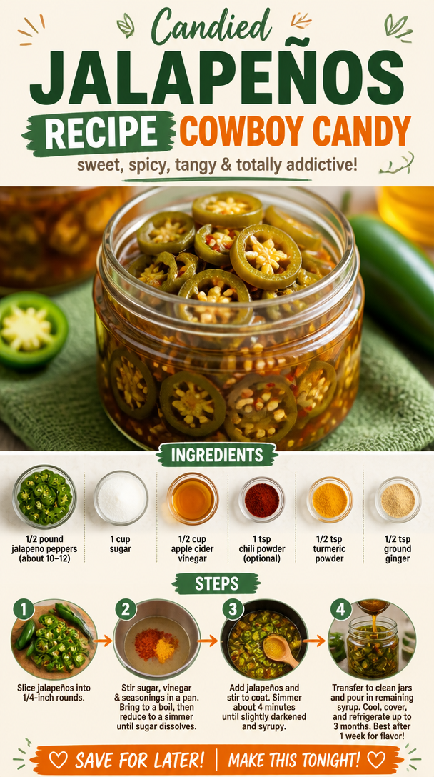 Candied Jalapeños Recipe Cowboy Candy